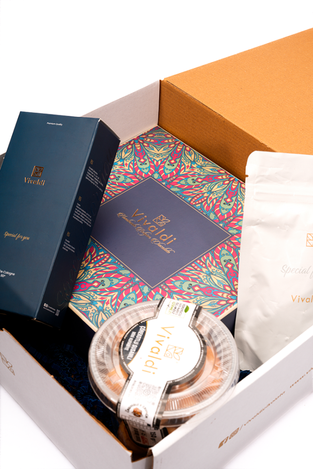 Vivaldi Allegro Hediye Seti - Özel Tasarım Gurme Çikolata, Türk Kahvesi ve Kolonya Deneyimi